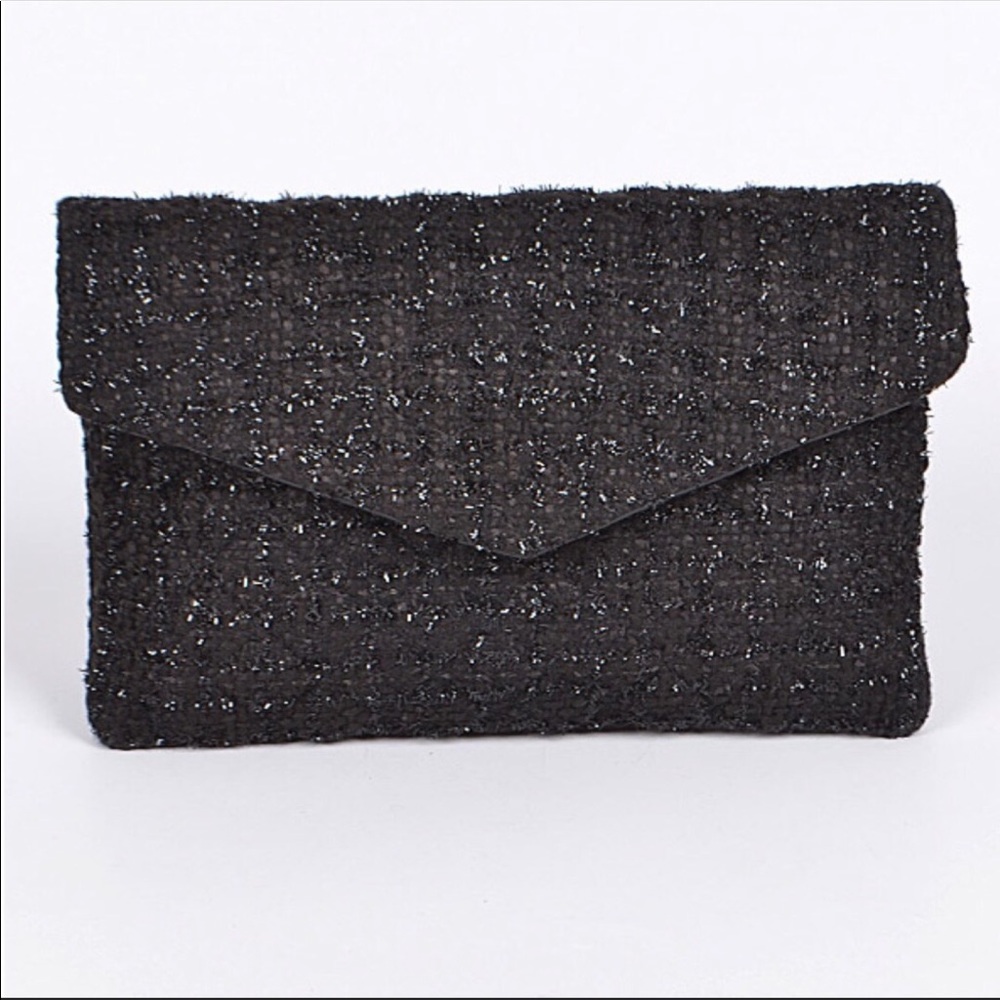 BLACK ENVELOPE CLUTCH - Picture 2 of 4